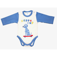 Hosszú ujjú baba body Kutyus mintával kombidressz, body