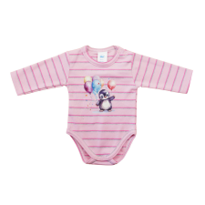 Hosszú ujjú baba body - pingvin mintával kombidressz, body