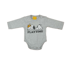 Hosszú ujjú baba body Snoopy mintával - 92-es méret kombidressz, body