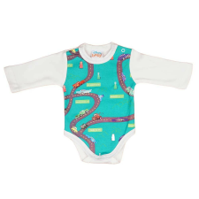 Hosszú ujjú baba body Verdák mintával kombidressz, body