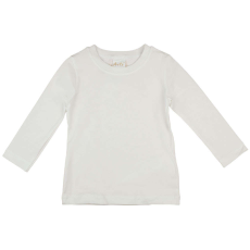  Hosszú ujjú fehér lányka póló - 116-os méret
