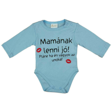 Hosszú ujjú feliratos baba body kombidressz, body