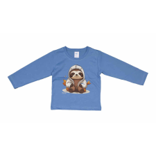  Hosszú ujjú fiú póló Lajhár mintával gyerek póló