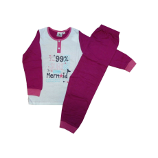  Hosszú ujjú pamut gyerek pizsama - Evidence - pink - 116