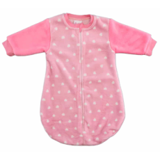  Hosszú ujjú wellsoft hálózsák Szivecskés mintával 3,5 TOG