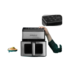  Hot Air Fryer, 8L Űrtartalom, 12 főzési program, Fekete, EU fritőz
