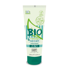  HOT BIO massage & lubricant waterbased 2 in 1     200 ml síkosító