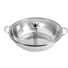  Hot Pot, rozsdamentes acél és üveg, több hőforráshoz is alkalmas, ezüst