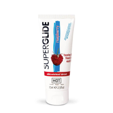HOT Superglide edible lubricant waterbased - RASPBERRY 75 ml síkosító