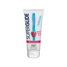 HOT Superglide Málna - ehető síkosító (75ml) síkosító