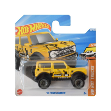 Hot Wheels: 21 Ford Bronco sárga kisautó 1/64 - Mattel autópálya és játékautó