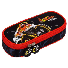 Hot Wheels ovális tolltartó - Monster Trucks tolltartó
