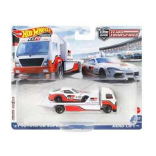 Hot Wheels Toyota GR Supra &amp; Areo Lift Truck 1:64 makett