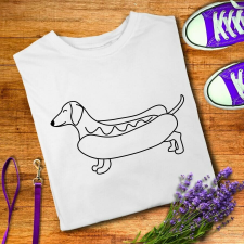 Hotdog - tacskós női póló női póló