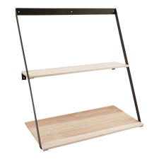House Nordic Bern fali polc, acél, fenyőfa 50x21x52 cm bútor