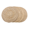 House Nordic Bombay asztali alátét, jutafonat, natúr, kerek 38 cm 4 db