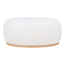 House Nordic Manhattan puff, plüss, fehér, 54,5x88,5x36 cm bútor