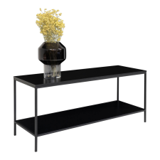 House Nordic Vita TV állvány, 2 polc, fekete, 100x36x45 cm tv állvány és fali konzol