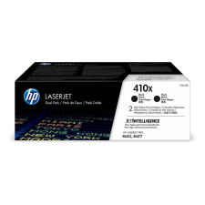 HP 410X 2 darabos nagy kapacitású LaserJet tonerkazetta fekete (CF410XD) nyomtatópatron & toner