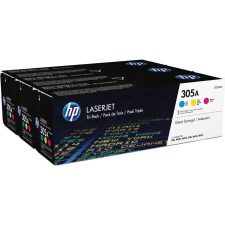 HP CF370AM Tri-Pack C/Y/M toner (305A) (CF370AM) nyomtatópatron & toner