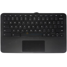 HP Chromebook 11MK G9 EE (MediaTek) gyári billentyűzet (US kiosztás, fekete) laptop alkatrész