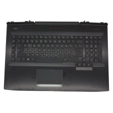 HP Omen 17T-AN0, 17-AN1, gyári új olasz háttér-világításos fekete billentyűzet modul touchpaddal (150W, kis Center-Pin nyílás) (L14993-061) laptop alkatrész