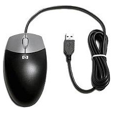 HP Optical Scroll optikai USB fekete-ezüst egér (DC172B) egér