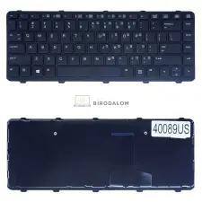 HP ProBook 430 G1 gyári billentyűzet (US kiosztás, fekete) laptop alkatrész