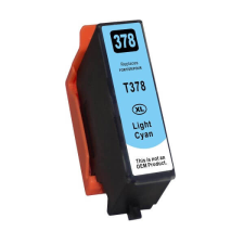 HQ Premium Epson T3785 T3795 378XL Light Cyan Utángyártott Tintapatron nyomtatópatron & toner