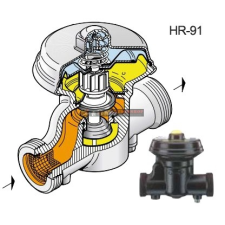  HR-91 nyomásszabályozó 1" (NA25) gázhiány biztosítóval hűtés, fűtés szerelvény