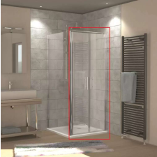  HSK N.Style lengőa. 80*190 alu-matt kád, zuhanykabin