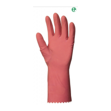  HTG rózsaszín gumikesztyű bolyhozott belsővel 7-es (S) méretben (5017) munkavédelem