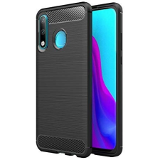 Huawei Carbon Fiber Huawei P30 Lite fekete szilikon tok tok és táska