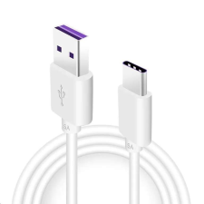 Huawei Eredeti gyorstöltő USB-C Datový Kabel 5A 1m Fehér (szervizcsomag) kábel és adapter