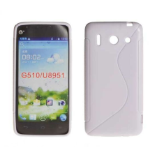 Huawei G510, Szilikon tok, S-Case, fehér tok és táska