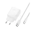 Huawei hálózati töltő USB aljzat (40W, PD gyorstöltő + Type-C kábel) FEHÉR (HUAWEI_CP84_TYPE-C_/_HW-100400E)