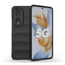 Huawei Honor 90, Szilikon tok, közepesen ütésálló, 3D minta, fekete tok és táska