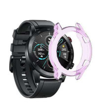 HUAWEI Honor MagicWatch 2 46mm, Okosóra szilikontok, Áttetsző Lila okosóra kellék