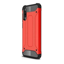 Huawei Huawei Mate 30 Lite, Műanyag hátlap védőtok, Defender, fémhatású, piros tok és táska