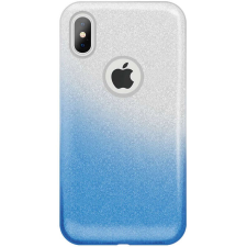  Huawei Mate 30 Lite, Szilikon tok, csillogó, Forcell Shining, kék/ezüst tok és táska