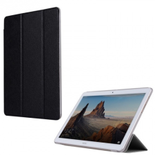 Huawei Mediapad T3 10.0, mappa tok, Trifold, fekete tablet tok