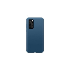Huawei P40 Silicone Cover, gyári szilikon tok, kék tok és táska