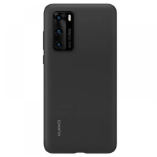 Huawei P40 szilikon hátlap, Fekete tok és táska