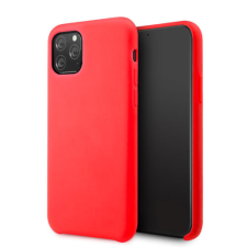 Huawei P40, Szilikon tok, Vennus Silicone Lite, piros tok és táska
