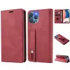  Huawei P60 / P60 Pro, Oldalra nyíló tok, stand, kártyatartóval, kézpánttal, Wooze Business Plus, pir