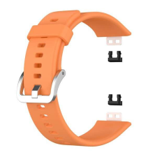 Huawei Pótszíj (szilikon, állítható, 20 mm) NARANCS [Huawei Watch Fit] (5996591084299) okosóra kellék