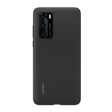 Huawei szilikon telefonvédő FEKETE Huawei P40 tok és táska