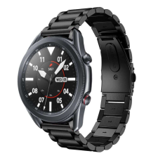  Huawei Watch GT / GT2 / GT2 Pro (46 mm) okosóra fémszíj - fekete fémszíj (22 mm) okosóra kellék