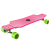 Hudora Hudora longboard gördeszka rózsaszín színben zöld kerekekkel