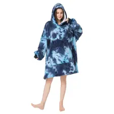  Huggie Hoodie - Pihe puha pulóver, kapucnival - Lilás rózsaszínes lakástextília